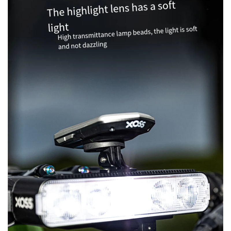 Luz para Bicicleta XOSS XL3000 3000 Lúmenes Recargable Tipo C Resistente al Agua Faro con 10 Modos de Seguridad