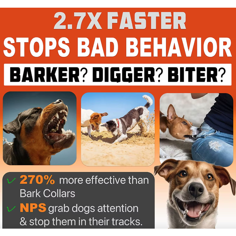 Dispositivo Recargable Ultrasónico Repelente de Perros Herramienta de Entrenamiento Canino Control de Ladridos