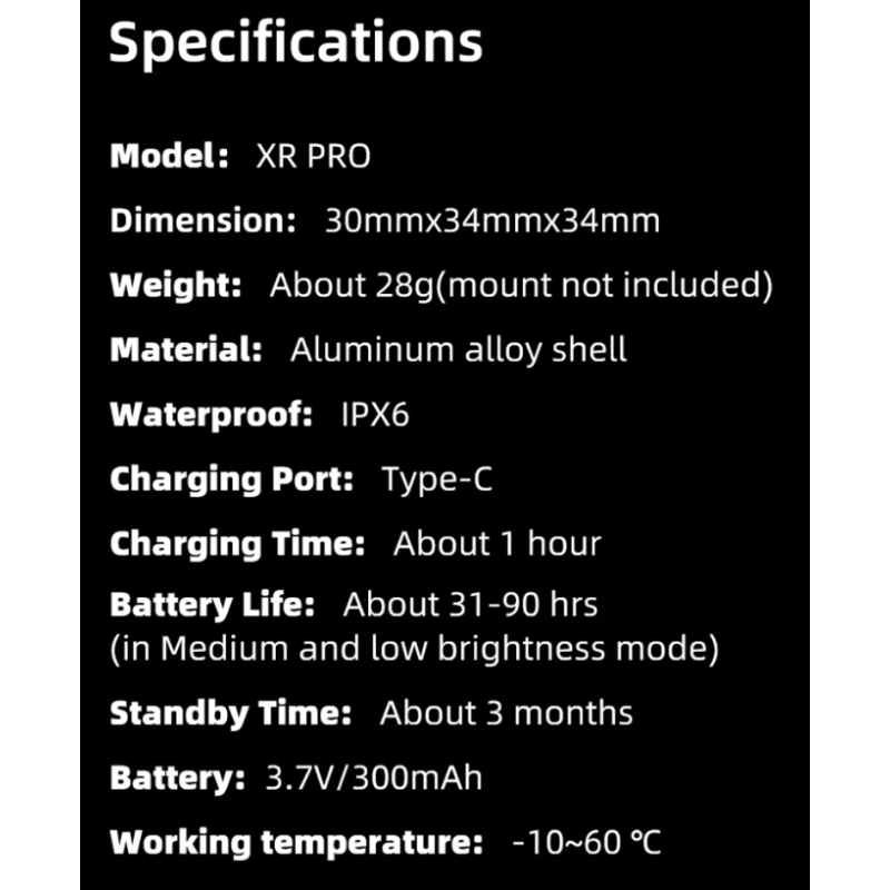 XOSS XR Pro luz trasera bicicleta con detección automática de frenos carga LED impermeable y duradera