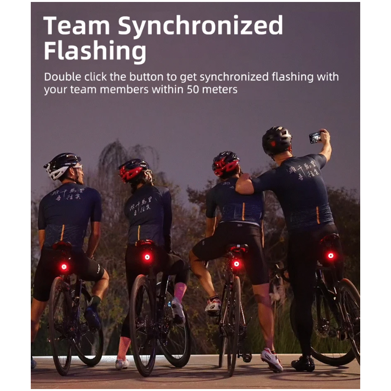 XOSS XR Pro luz trasera bicicleta con detección automática de frenos carga LED impermeable y duradera