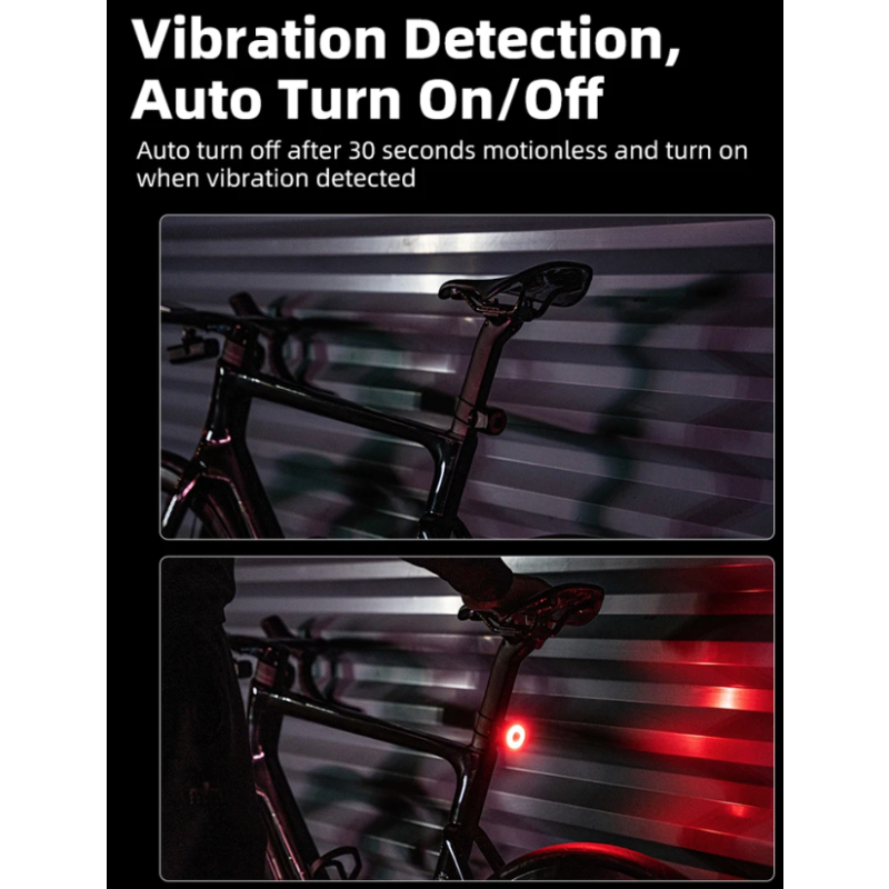 XOSS XR Pro luz trasera bicicleta con detección automática de frenos carga LED impermeable y duradera