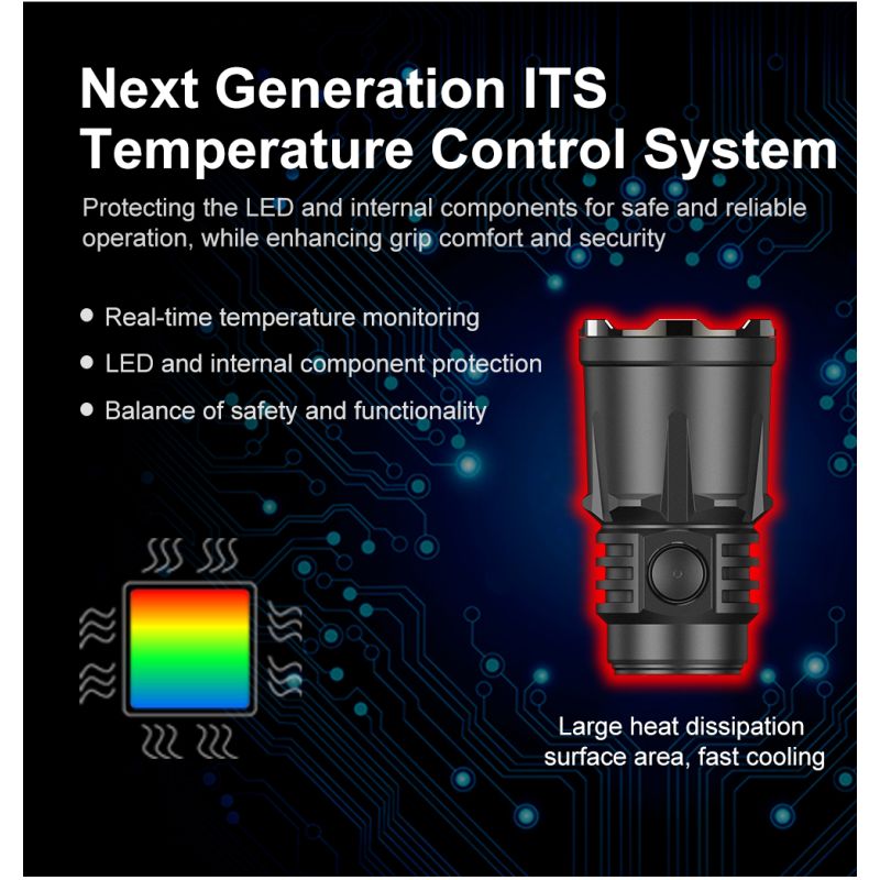 Linterna Klarus XT21X Pro LED XHP70.2 4400 lúmenes versátil alto rendimiento batería duradera recargable