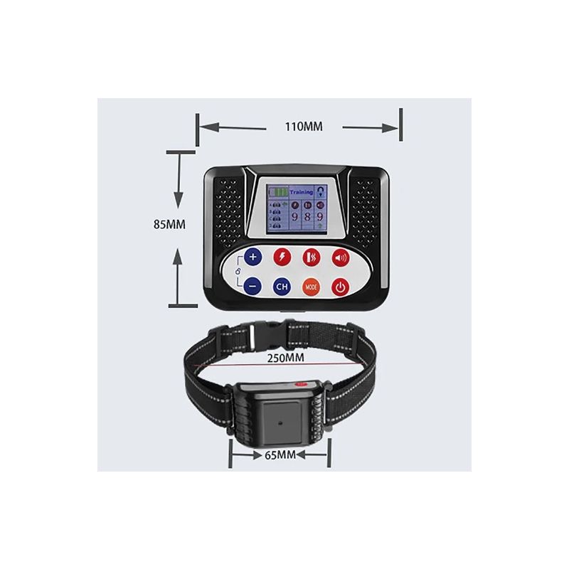 Cerca Electrónica Inalámbrica y Dispositivo de Entrenamiento para Perros con Pantalla a Color Seguridad para Mascotas