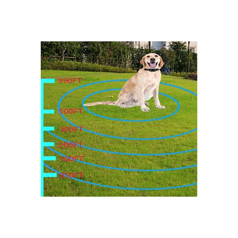 Cerca Electrónica Inalámbrica y Dispositivo de Entrenamiento para Perros con Pantalla a Color Seguridad para Mascotas