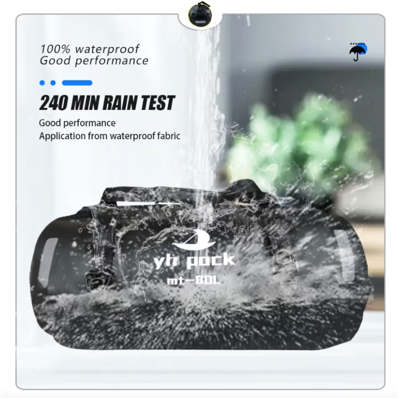 Bolsa Moto Impermeable 40/80L - Alforja Bici MTB - Portaequipajes Trasero - Accesorio Ciclismo