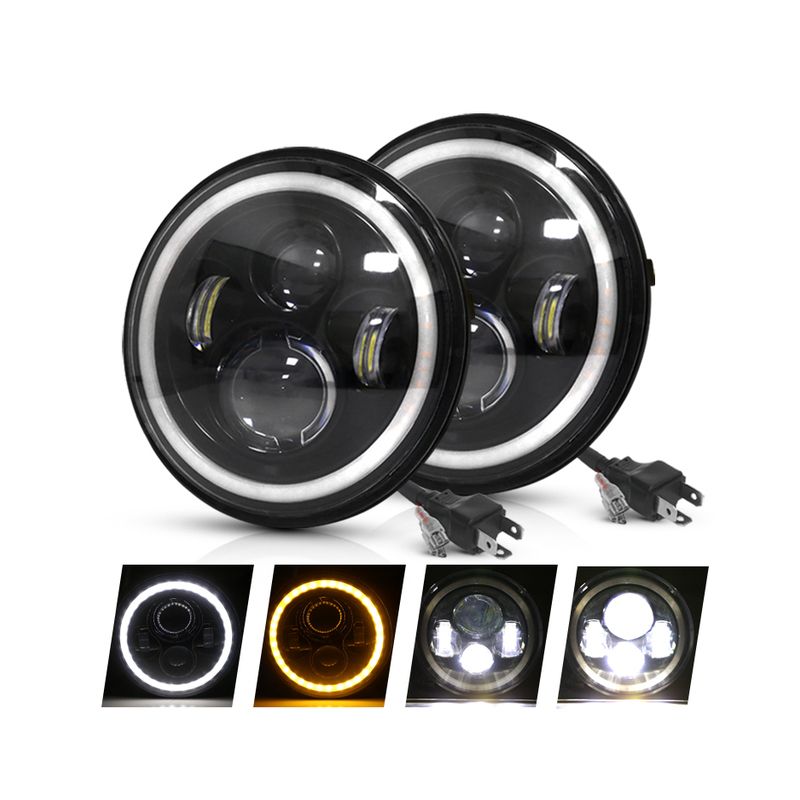 Faros delanteros LED CO LIGHT 7 pulgadas para Jeep Wrangler y Lada Niva diseño elegante luces DRL visibilidad