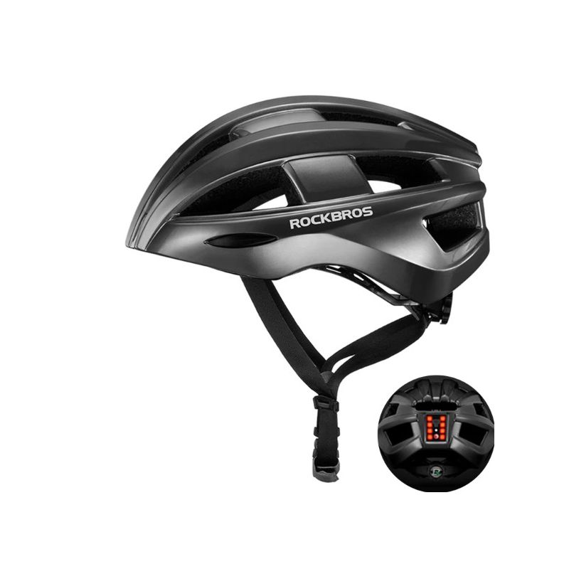Casco de bicicleta ROCKBROS ultraligero con luz trasera LED recargable ideal para ciclismo urbano y MTB