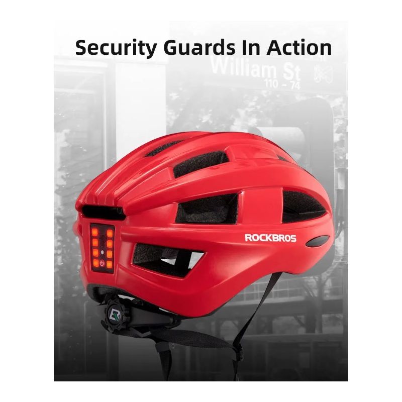 Casco de bicicleta ROCKBROS ultraligero con luz trasera LED recargable ideal para ciclismo urbano y MTB