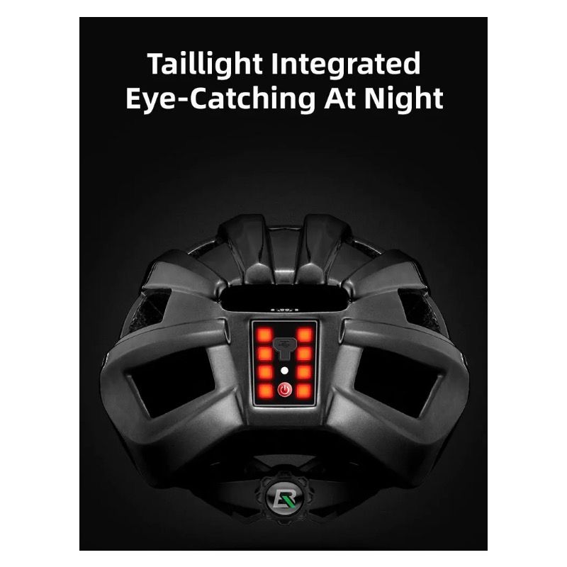 Casco de bicicleta ROCKBROS ultraligero con luz trasera LED recargable ideal para ciclismo urbano y MTB