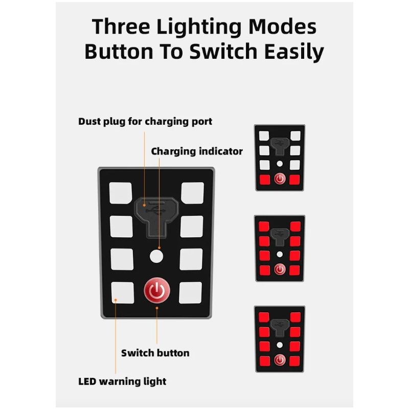 Casco de bicicleta ROCKBROS ultraligero con luz trasera LED recargable ideal para ciclismo urbano y MTB