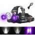 Boruit RJ-3000 Faro LED para camping luz blanca T6 luz verde XPE R5 1000 lúmenes diseño duradero impermeable