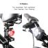 Luz de bicicleta recargable HJ-030 3 LED luz blanca impermeable con 4 modos para seguridad ciclista y visibilidad