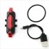 Luz trasera para bicicleta USB recargable con modos de flash dinámicos diseño elegante y mejora de visibilidad