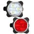 Luz de bicicleta recargable HJ-030 3 LED luz blanca impermeable con 4 modos para seguridad ciclista y visibilidad