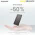 Banco de Energía Ultradelgado Nitecore NB10000 Gen II 10000mAh Carga Rápida QC USB-C Ligero para Viajes y Senderismo