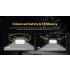 Nitecore HC75 Linterna Frontal 3000 Lúmenes USB-C Recargable con Zoom Luz de Trabajo Industrial Senderismo