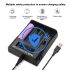 YONII D4 LCD 4 Slot 18650 Cargador de batería para 18650 21700 26650 Batería de litio AA AAA Ni-mh