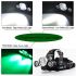 Boruit RJ-3000 Faro LED para camping luz blanca T6 luz verde XPE R5 1000 lúmenes diseño duradero impermeable