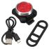 Luz de bicicleta recargable HJ-030 3 LED luz blanca impermeable con 4 modos para seguridad ciclista y visibilidad
