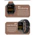 Reloj inteligente ET550, glucosa en sangre, ECG, temperatura corporal, presión arterial, oxígeno en sangre, frecuencia cardíaca, llamada Bluetooth, rastreador de actividad física