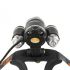 Boruit RJ-3000 Faro LED para camping luz blanca T6 luz verde XPE R5 1000 lúmenes diseño duradero impermeable