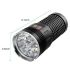 Linterna LED SKY RAY 15000 lúmenes recargable USB Tipo C equipo camping linterna resistente 4 modos