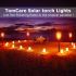 Luces solares de antorcha impermeables con efecto de llama realista para decoración de paisajes e iluminación exterior