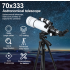 Bossdun telescopio 333X profesional para niños exploración lunar galaxias y ciencia en familia lente 70MM