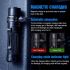 Linterna LED TrustFire MC3 XHP50 2500 lúmenes compacta y potente con carga magnética USB impermeable IP68