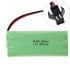 Batería Recargable Ni-MH 7.2V AA 1800mAh con Enchufe SM Ecológica y de Alto Rendimiento para Modelos y Dispositivos