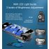 APEXEL Lente de Microscopio Aumento 200X para iPhone Samsung con Luz LED móvil CPL Fotografías Macro Imágenes HD