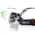 Boruit RJ-3000 Faro LED para camping luz blanca T6 luz verde XPE R5 1000 lúmenes diseño duradero impermeable