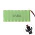 Batería recargable Ni-MH 9.6V AA 1800mAh con enchufe SM para vehículos teledirigidos y gadgets del hogar