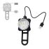Luz de bicicleta recargable HJ-030 3 LED luz blanca impermeable con 4 modos para seguridad ciclista y visibilidad