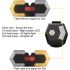 CarryBright CBX4 Luz de Señal de Giro para Bicicleta Bocina Impermeable Carga USB Accesorios Ciclismo