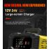 Cargador FOXSUR portátil para baterías 12V 24V con carga automática de 7 etapas para AGM y LiFePO4 fácil de usar