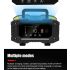 Cargador FOXSUR portátil para baterías 12V 24V con carga automática de 7 etapas para AGM y LiFePO4 fácil de usar