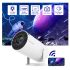 Proyector HY300 Android WiFi Proyector Inteligente Portátil 1280x720P para Oficinas y Noches de Cine en Casa