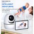 Monitor de Vídeo para Bebé ABM501 Pantalla LCD 5.0 Pulgadas Audio Bidireccional 2.4G Inalámbrico Visión Nocturna