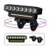 Luz delantera bicicleta recargable USB con potente bocina 120 dB diseño impermeable seguridad ciclismo
