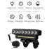 Luz delantera bicicleta recargable USB con potente bocina 120 dB diseño impermeable seguridad ciclismo