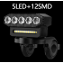 Luz delantera bicicleta recargable USB con potente bocina 120 dB diseño impermeable seguridad ciclismo