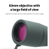 Telescopio terrestre con Zoom 25-75x60, lente ED, Monocular potente, telescopio de prisma Bak4 para acampar al aire libre, observación de aves