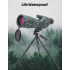 Telescopio terrestre con Zoom 25-75x60, lente ED, Monocular potente, telescopio de prisma Bak4 para acampar al aire libre, observación de aves