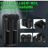 Cargador de batería 21700 y 18650 con tecnología MCU inteligente y ranuras independientes para carga segura