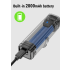 TOWILD CL600 luz frontal para bicicleta LED recargable USB alta luminosidad 2000mAh resistente al agua