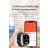 Reloj inteligente E500 de glucosa en sangre para hombres, Monitor de ECG, presión arterial, temperatura corporal, reloj inteligente IP68, rastreador de actividad física resistente al agua