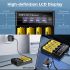 Cargador Inteligente de Batería LCD USB con pantalla LCD de carga para baterías 18650 de litio y Ni-MH AA AAA