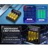 Cargador Inteligente de Batería LCD USB con pantalla LCD de carga para baterías 18650 de litio y Ni-MH AA AAA