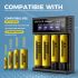 Cargador Inteligente de Batería LCD USB con pantalla LCD de carga para baterías 18650 de litio y Ni-MH AA AAA